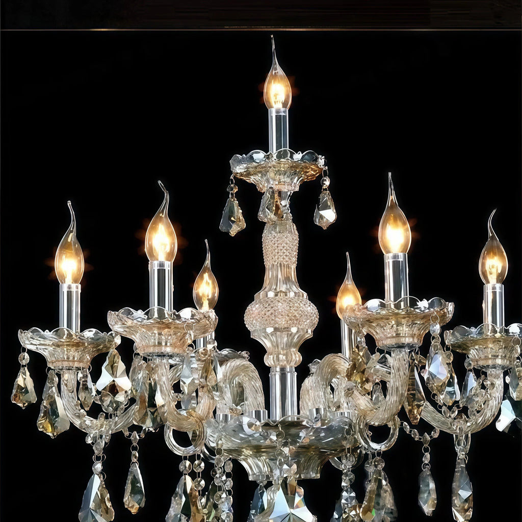 Lampadaire en cristal de style français