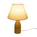 Lampe de table en forme de vase en bois
