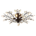 Lustre vintage à 5 lumières en cristal
